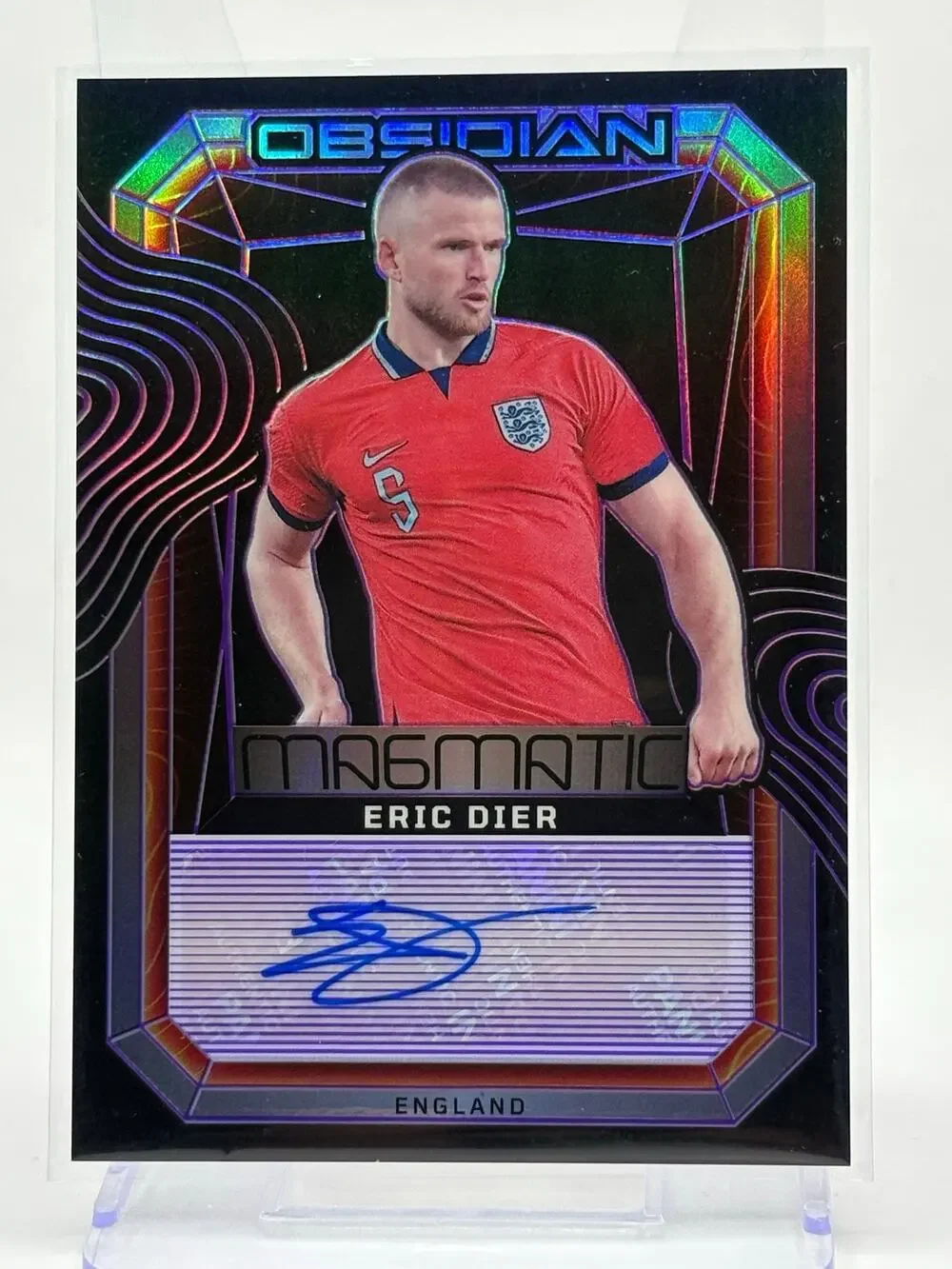 2024-25 Panini Obsidian Eric Dier Electric Etch Purple Auto 29/50 SP England